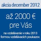 Vianočná akcia  darujeme Vám až 2000 €