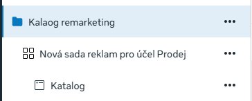 Katalóg produktov v Katalog remarketingu na Facebook a Instagram