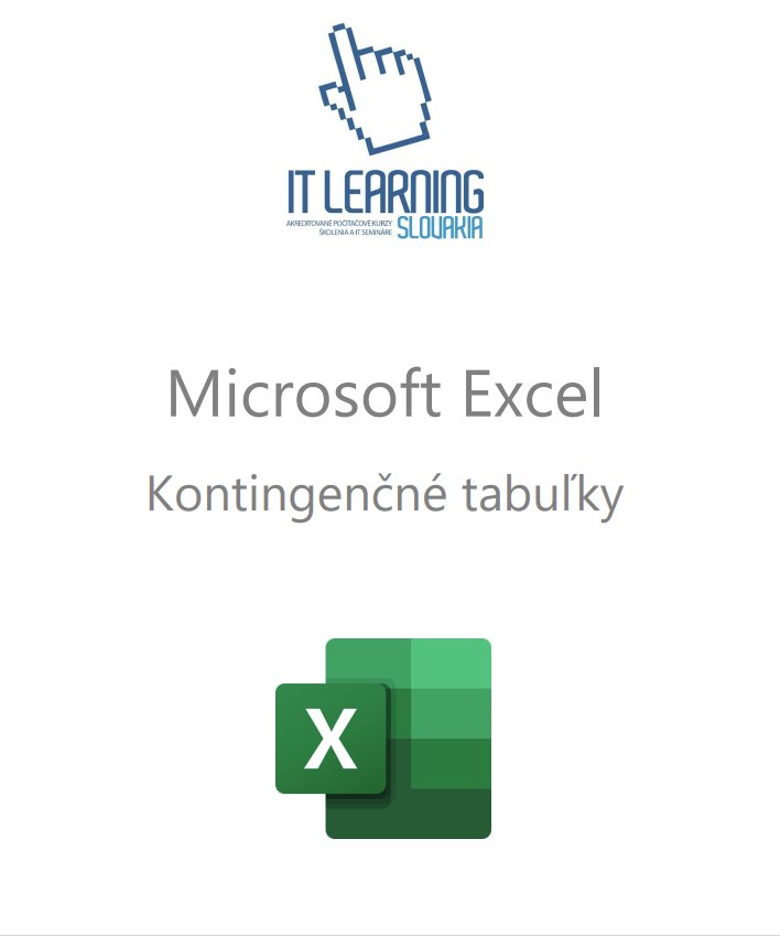Microsoft Excel kurz — kontingenčné tabuľky, logo a názov kurzu