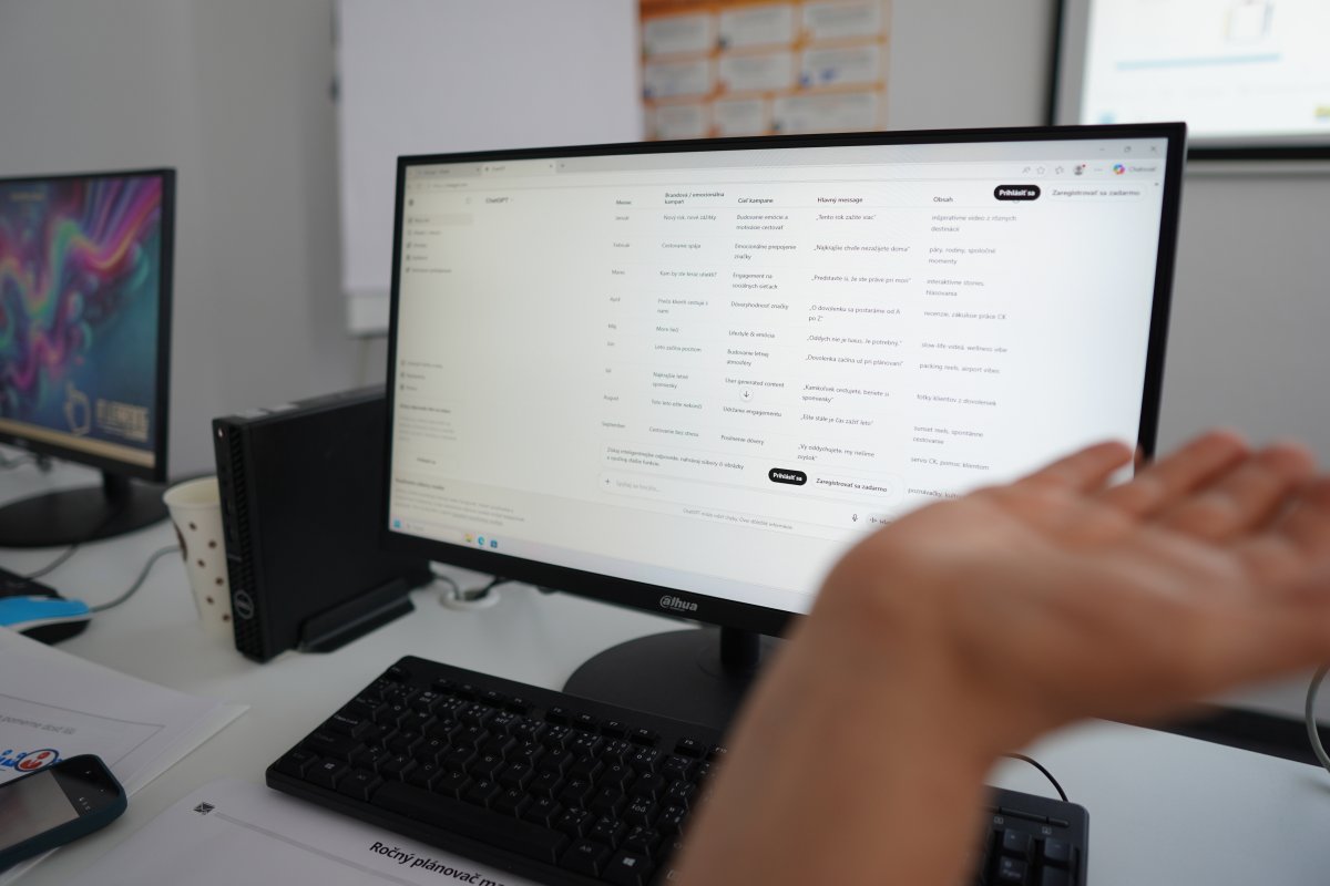 Priebeh Digitálneho marketingu III - práca s tabuľkou kampane v prehliadači