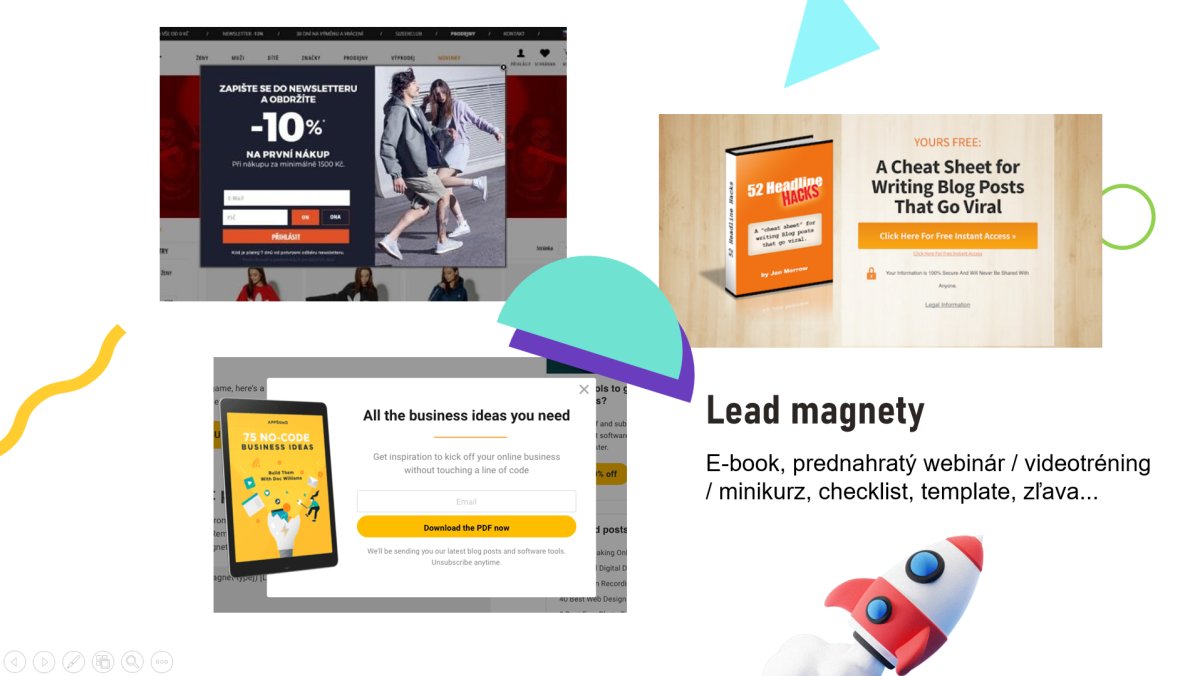 Lead magnety: e-book, webinár, checklist a ďalšie nástroje na zbieranie emailov