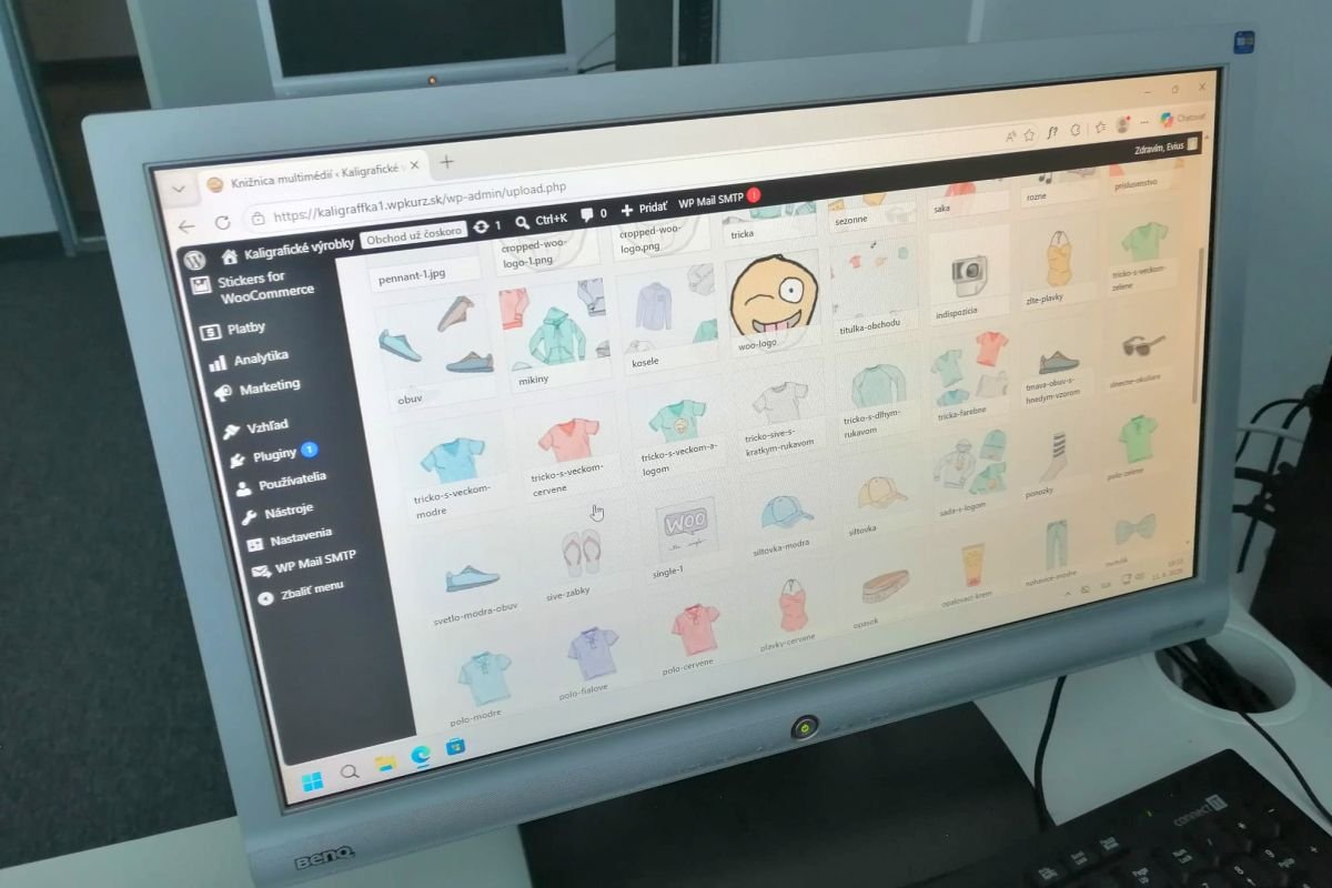 Multimediá - položky pre e-shop na kurze