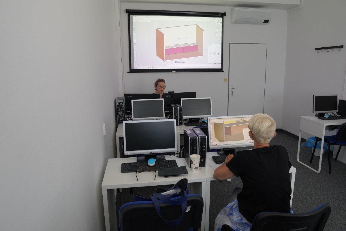 Priebeh kurzu SketchUp: 3D modelovanie architektonického interiéru v programe na počítači