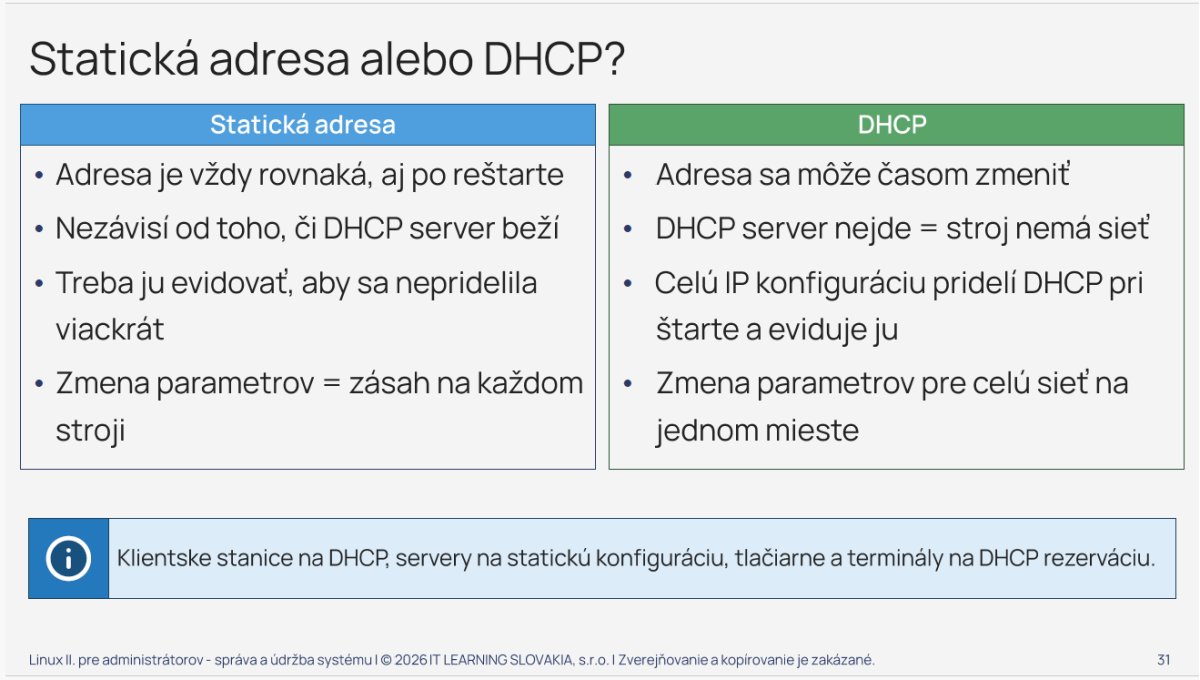 Porovnanie statickej IP adresy a DHCP protokolu v sieti