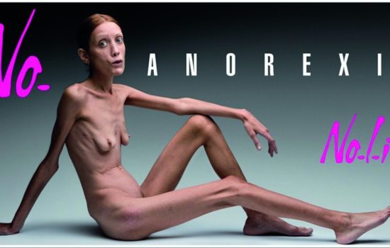 Oliver Toscani a reklama No-l-ita upozorňujúca na riziká anorexie