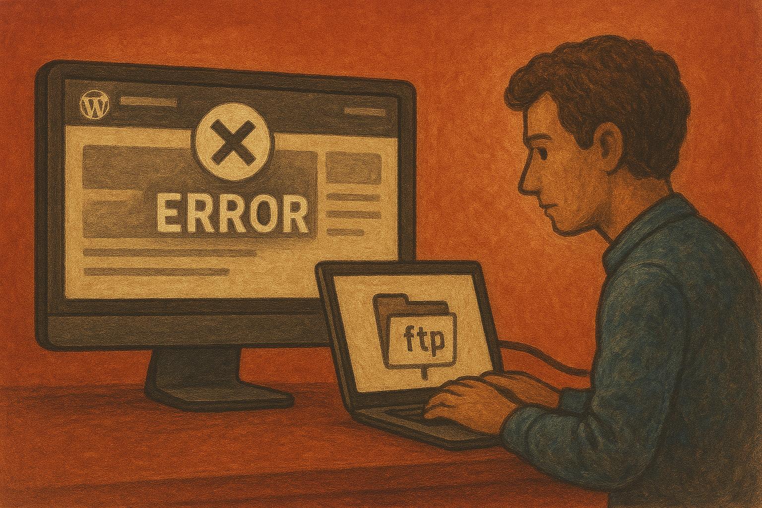 Ako opraviť pokazenú WordPress stránku cez FTP protokol