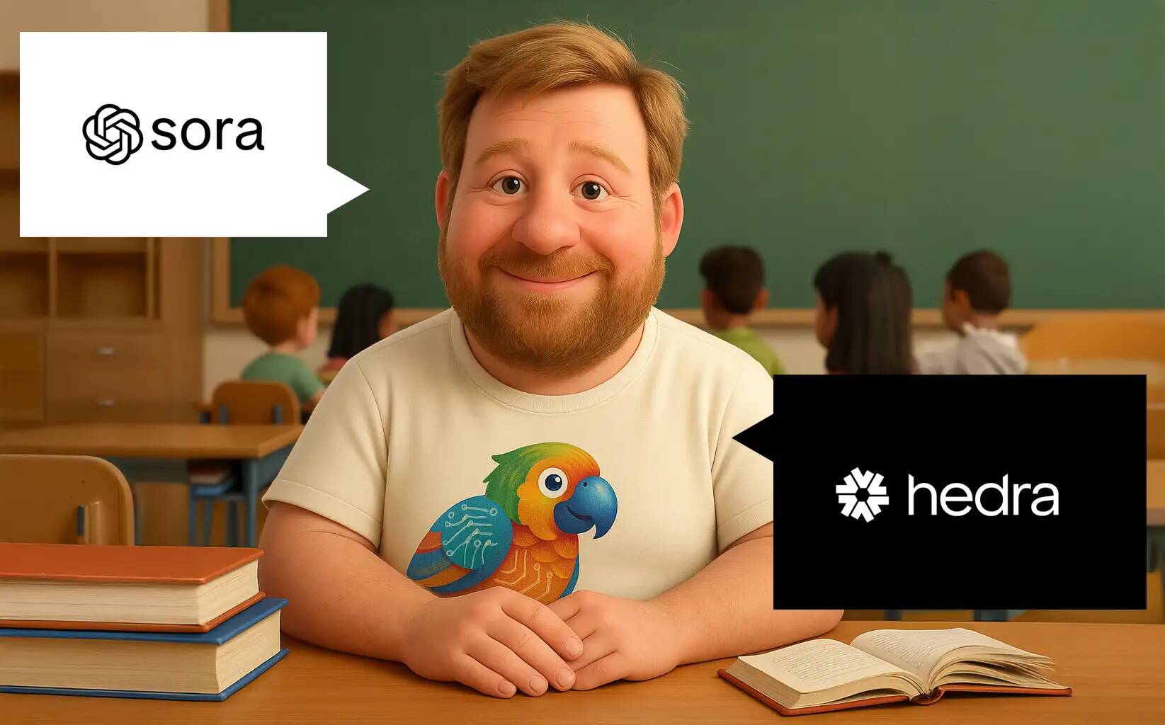 Prekresľovanie seba pomocou AI a generovanie AI videí pomocou Hedra