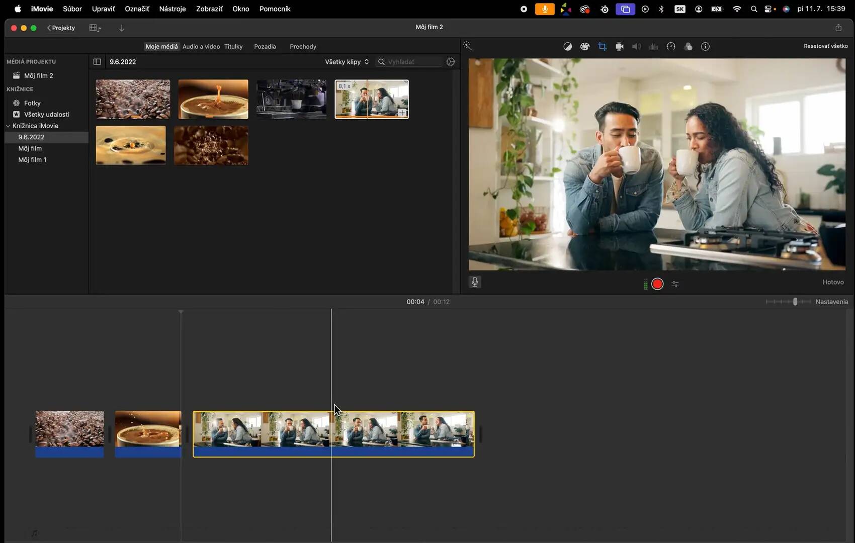 iMovie pre začiatočníkov 3. – práca s časovou osou