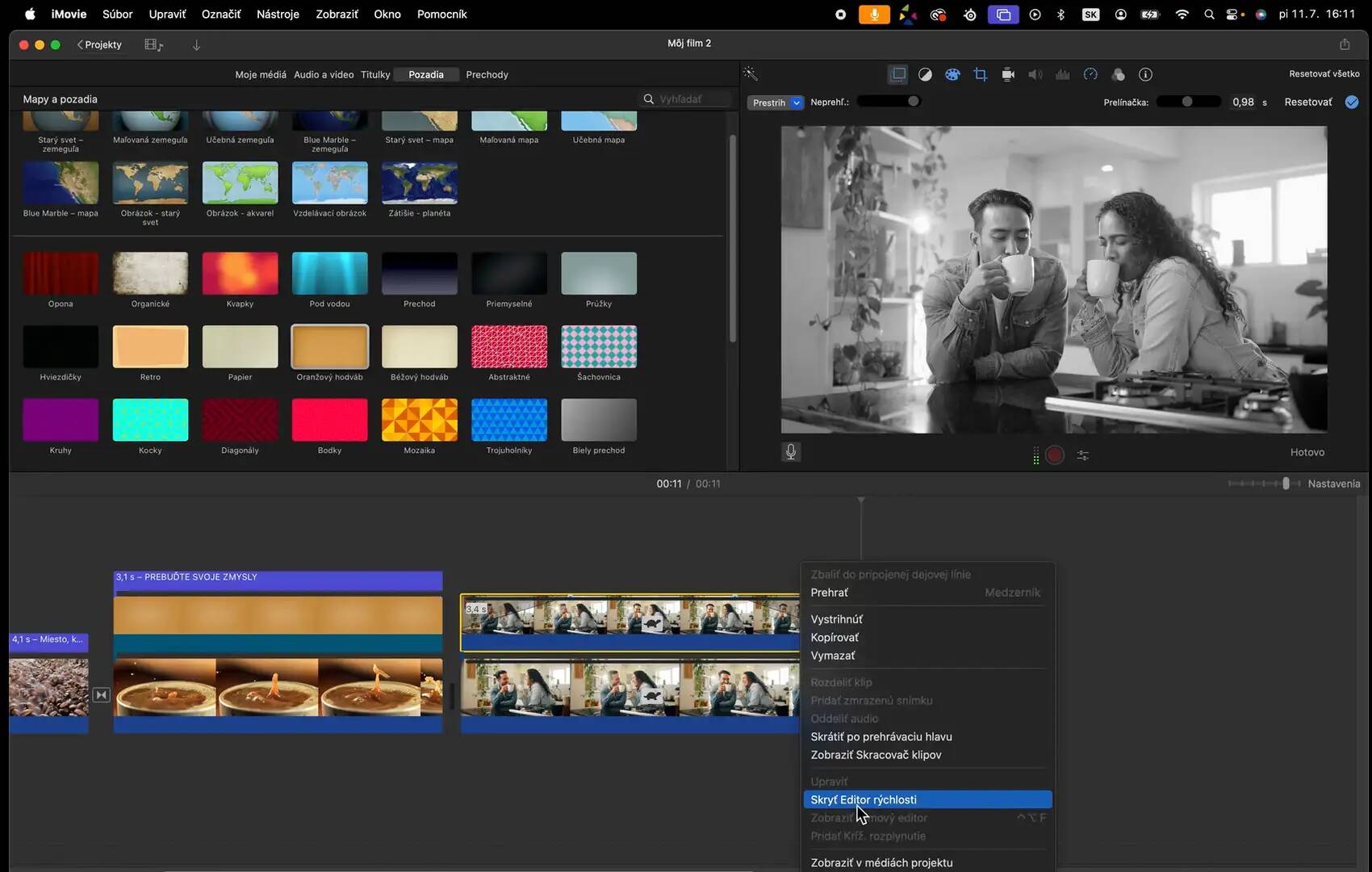 iMovie pre začiatočníkov 4. – pridanie efektov