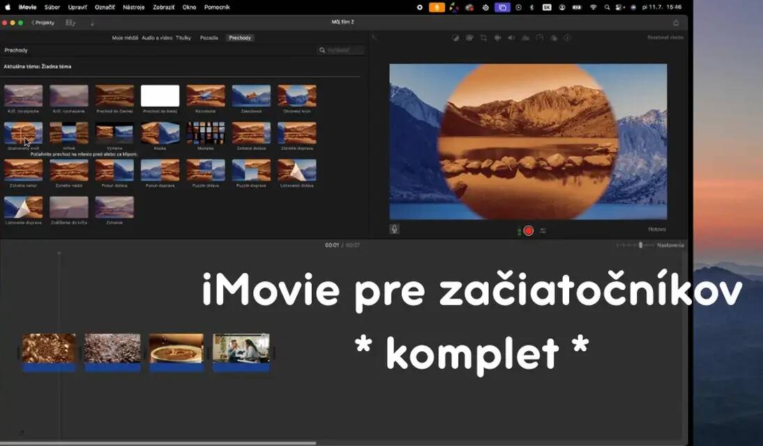 iMovie pre začiatočníkov – komplet