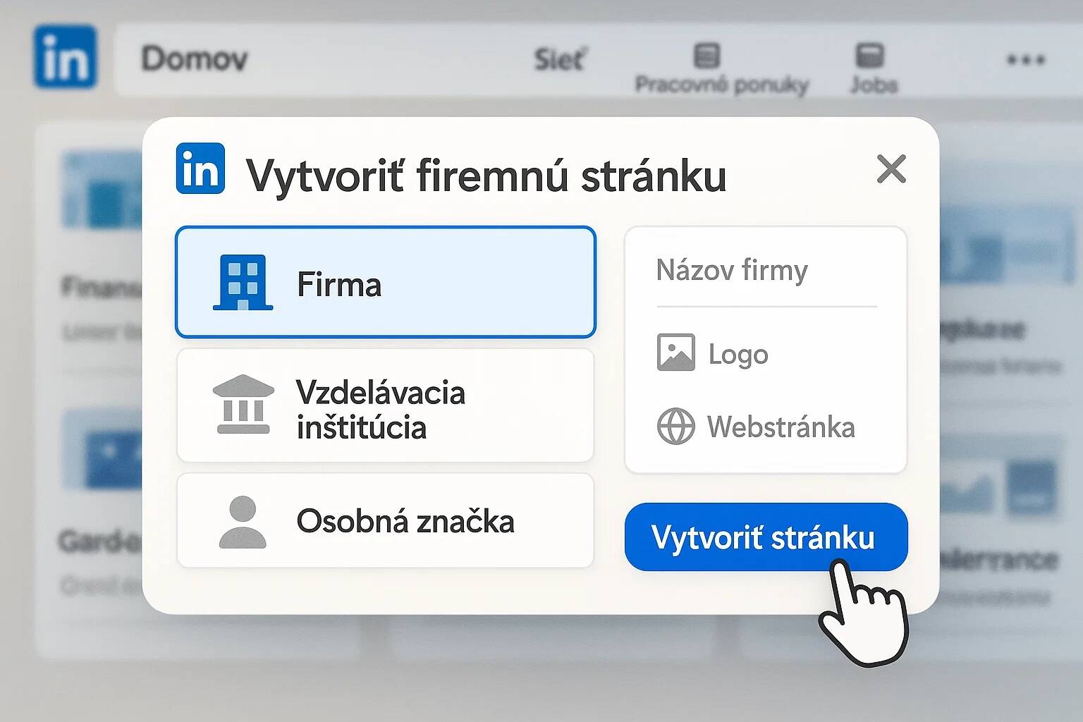 LinkedIn a tvorba firemnej stránky 2025