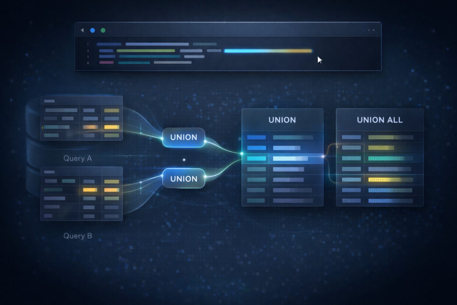 MS SQL – UNION a UNION ALL