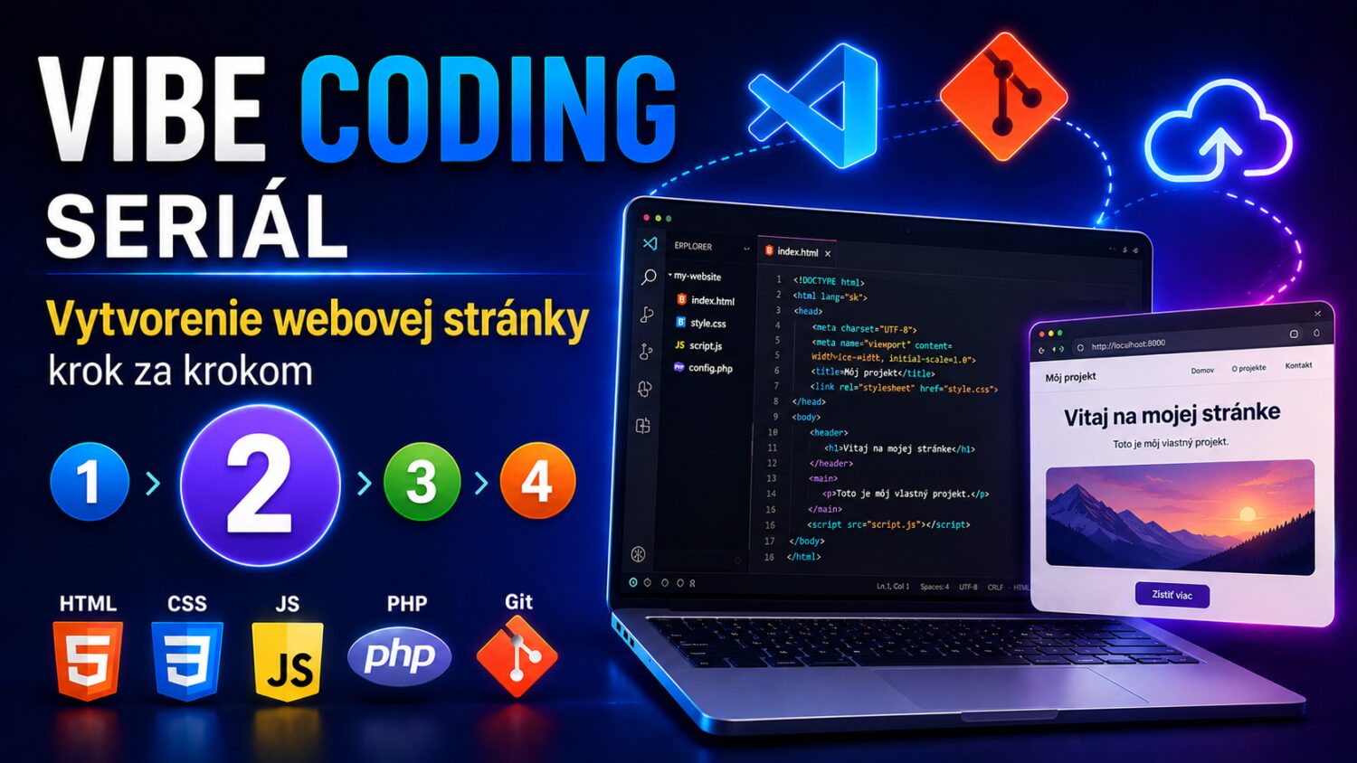 Vibe coding seriál 2/4 – nahratie projektu na GitHub